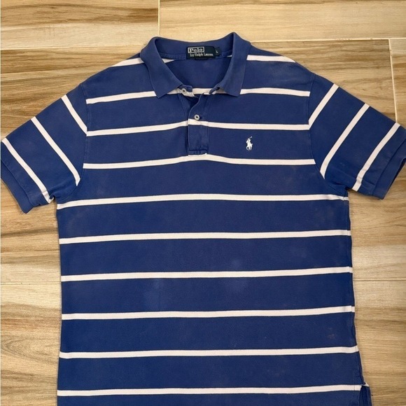 Ralph Lauren Other - Ralph Lauren Men's Navy and White Striped Polo Shirt
